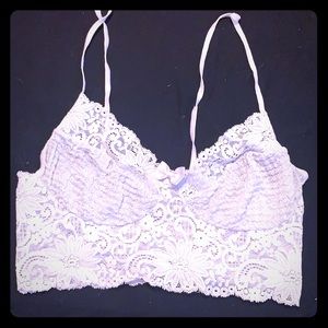 White vintage bralette